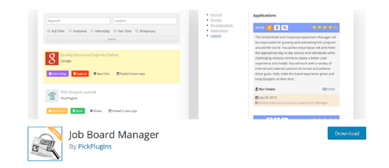 job board manager