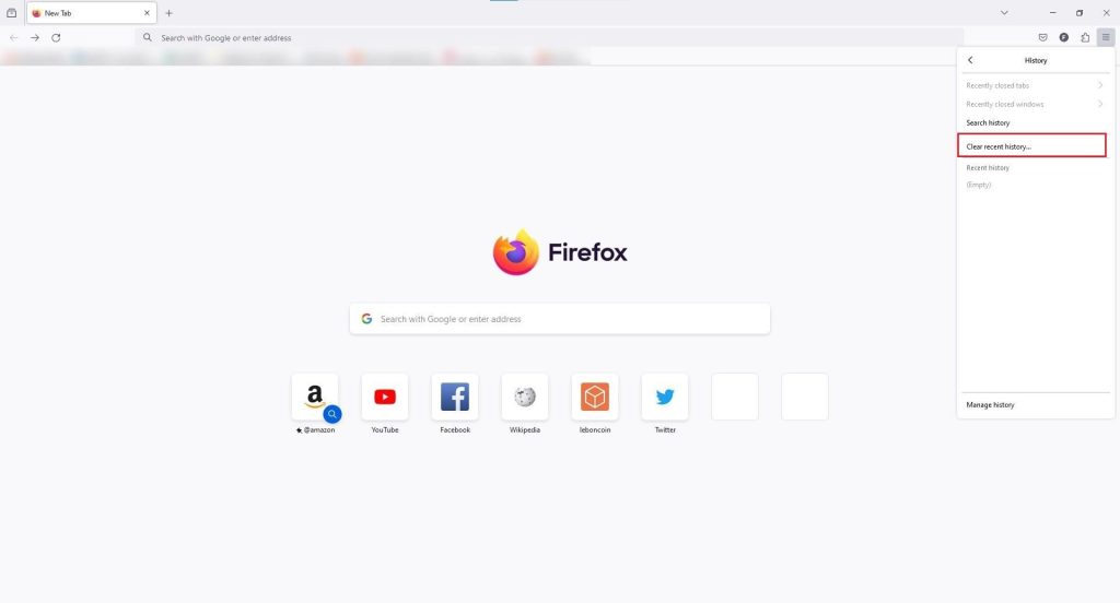 پاک کردن کش مرورگر فایرفاکس 3