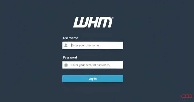 صفحه ورود به WHM