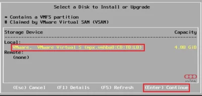 ESXi-Installation-DiskSelection