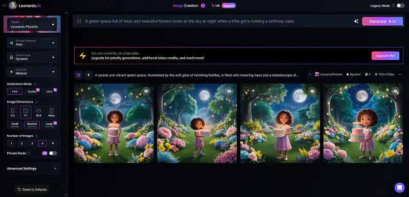 مثال تولید عکس با لئوناردو