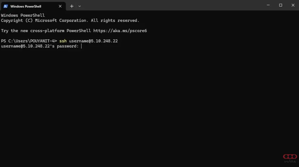 اتصال-به-سرور-با-استفاده-از--Windows-Terminal