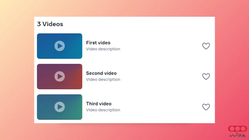 خروجی کد با React.js