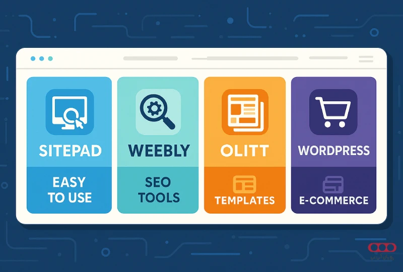 مقایسه سایت سازهای متفاوت