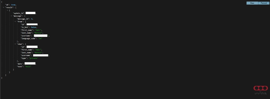 Telegram-JSON-Result
