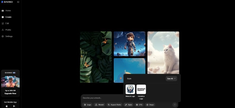 DaVinciAI-TexttoImage