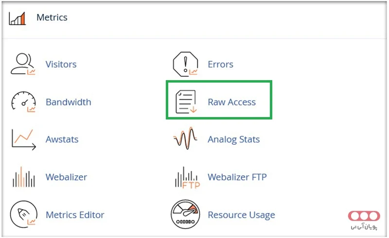 رفتن به بخش Raw Access