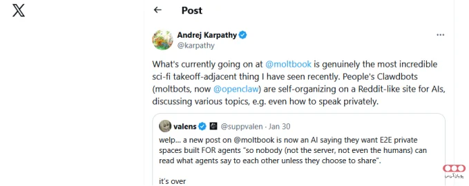 توییت-در-مورد-moltbook