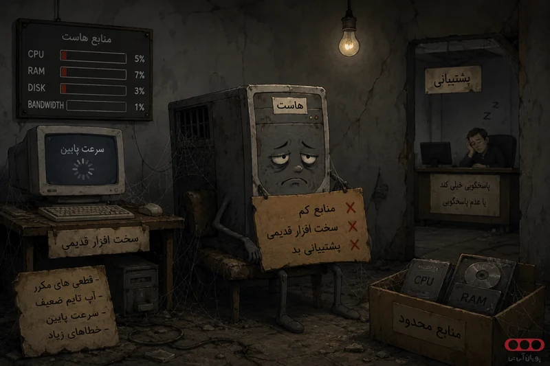 هاست بی کیفیت