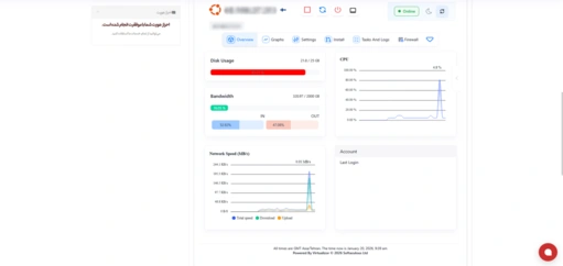 کنترل پنل virtualizor